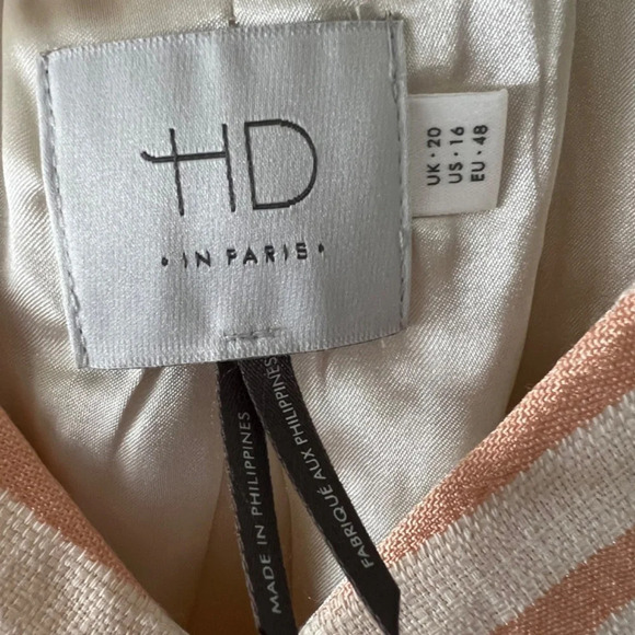Anthropologie HD in Paris Sleeveless Chevron Linen Blend Pleated Top Siz… - Picture 5 of 7
